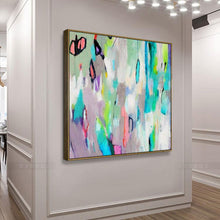 Load image into Gallery viewer, Large abstract paintings on canvas bustling streets
