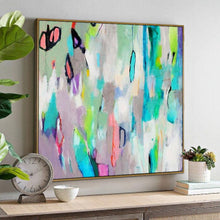 Load image into Gallery viewer, Large abstract paintings on canvas bustling streets