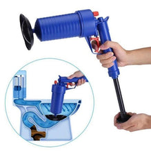 Load image into Gallery viewer, Air Powered High Pressured Drain Plunger Pump for Sink Bath Toilets