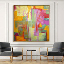 Load image into Gallery viewer, Colorful modern primitive abstract wall art