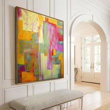Load image into Gallery viewer, Colorful modern primitive abstract wall art