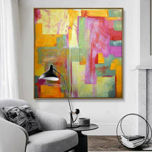 Load image into Gallery viewer, Colorful modern primitive abstract wall art