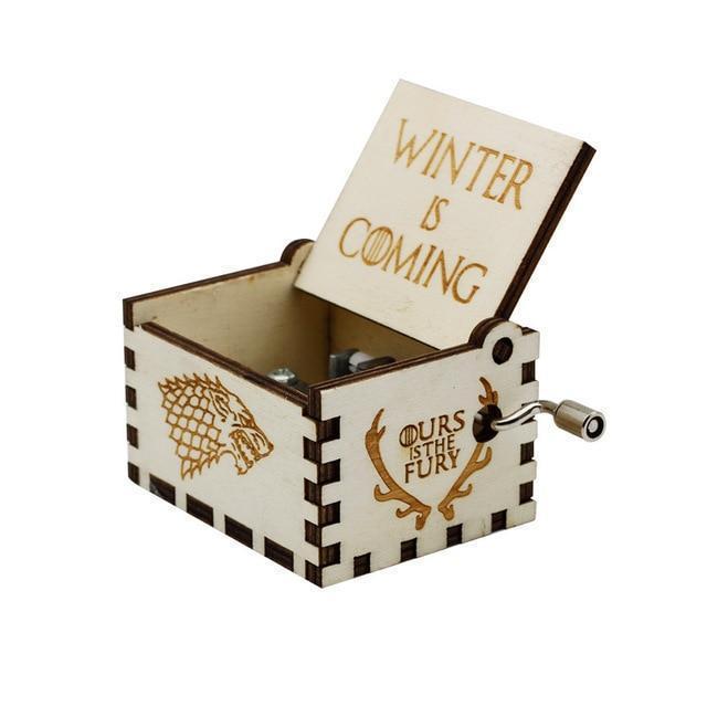 Hand Crank Wooden Music Box