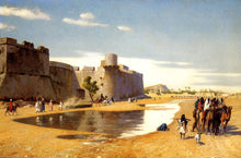 Load image into Gallery viewer, An Arab Caravan outside a Fortified Town Egypt