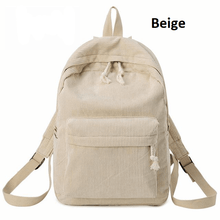 Load image into Gallery viewer, CORDUROY FASHION BACKPACK