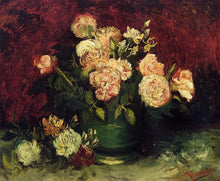 Load image into Gallery viewer, Bowl with Peonies and Roses