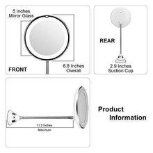 Load image into Gallery viewer, 360° Flexible Light Up 10X Magnification Makeup Mirror