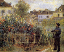 Load image into Gallery viewer, Claude Monet Painting in His Garden at Argenteuil