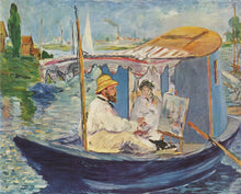 Load image into Gallery viewer, Claude Monet in his studio Argenteuil