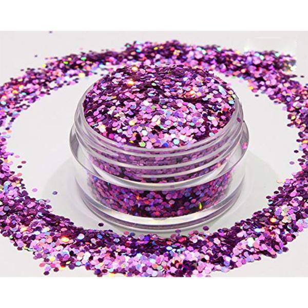 Purple Mix Glitter Chunky Multi Purpose Dust Powder Arts