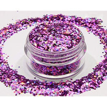 Load image into Gallery viewer, Purple Mix Glitter Chunky Multi Purpose Dust Powder Arts