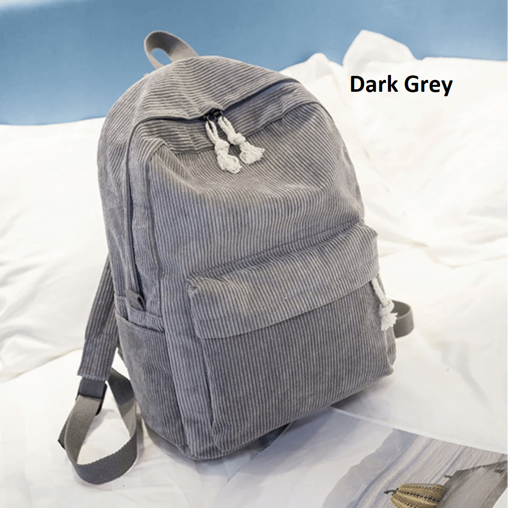 CORDUROY FASHION BACKPACK