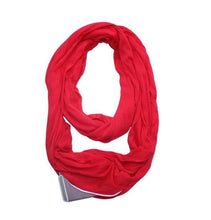 Load image into Gallery viewer, Women Convertible Pocket Scarf with Zipper