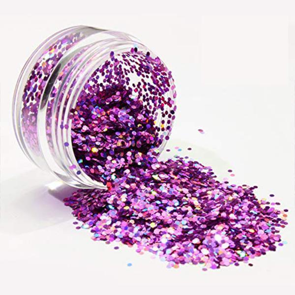 Purple Mix Glitter Chunky Multi Purpose Dust Powder Arts