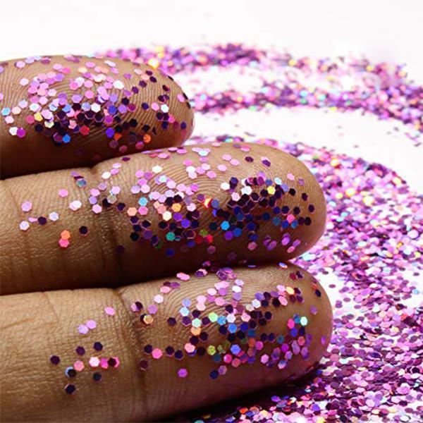 Purple Mix Glitter Chunky Multi Purpose Dust Powder Arts