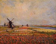 Load image into Gallery viewer, Fields of Flowers and Windmills near Leiden