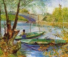 Load image into Gallery viewer, Fishing in the Spring Pont de Clichy