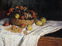 Load image into Gallery viewer, Fruit Basket with Apples and Grapes