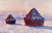 Load image into Gallery viewer, Grainstacks in the Morning Snow Effect