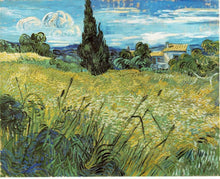 Load image into Gallery viewer, Green Wheat Field with Cypress