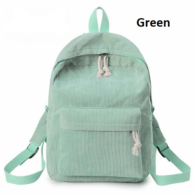 CORDUROY FASHION BACKPACK