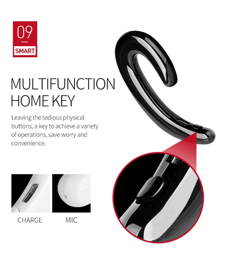 K8 Bone Conduction Earhook Wireless Bluetooth Earphone（80%OFF）