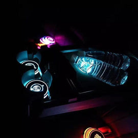 7 Colors Led Changing USB Charging Car Logo Cup Lights up Holder