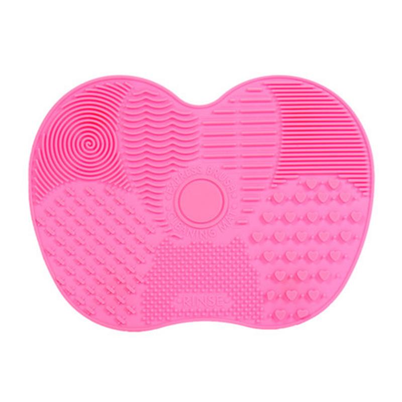 Cosmetic brush Silica gel cleaning pad