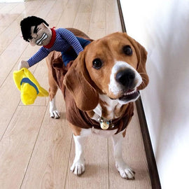 Pet Clothing - Pet Cowboy Horse Riding Clothes Dog Costume Novelty Funny Party