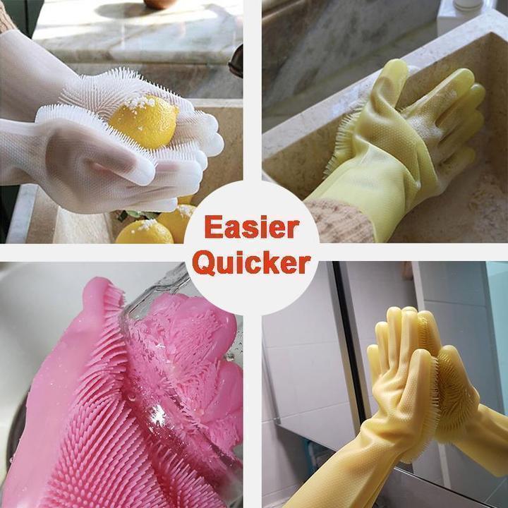 Magic Silicone Dish Washing Gloves