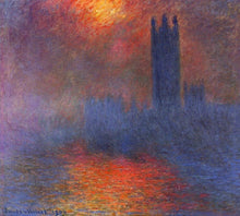 Load image into Gallery viewer, Houses of Parliament Effect of Sunlight in the Fog 1