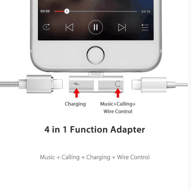 4 in 1 Lightning Adapter For IPhone