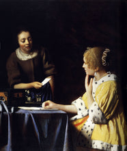 Load image into Gallery viewer, Lady with Her Maidservant Holding a Letter