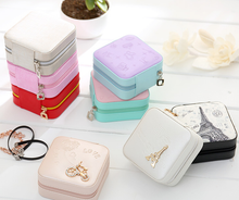 Load image into Gallery viewer, Travel jewelry box, Portable Travel Jewelry Case