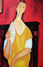 Load image into Gallery viewer, Madame Lunia Czechowska with a Fan