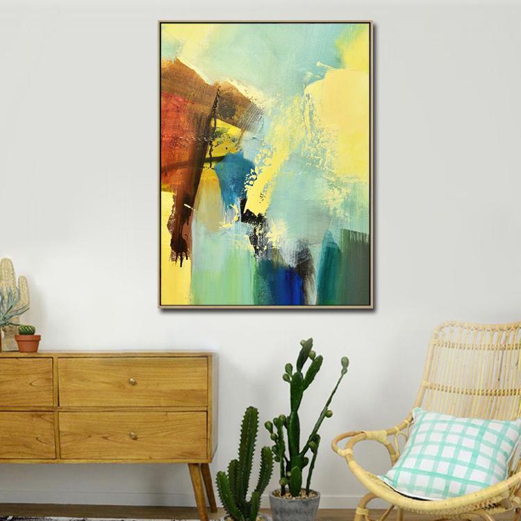 Abstract Expressionist Painting，Abstract Art, Modern Painting，Living Room Wall Art