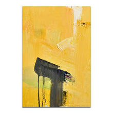 Load image into Gallery viewer, Black and Gold abstract painting Decor art