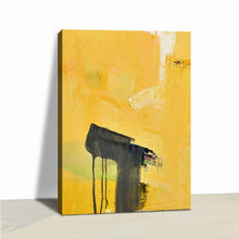 Load image into Gallery viewer, Black and Gold abstract painting Decor art