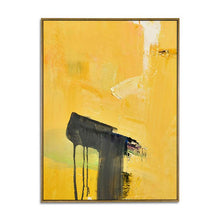 Load image into Gallery viewer, Black and Gold abstract painting Decor art