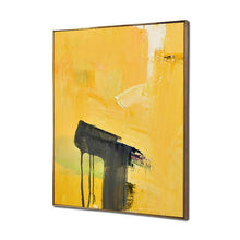 Load image into Gallery viewer, Black and Gold abstract painting Decor art
