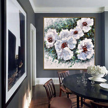 Load image into Gallery viewer, Hand painting - heavy oil color - flowers