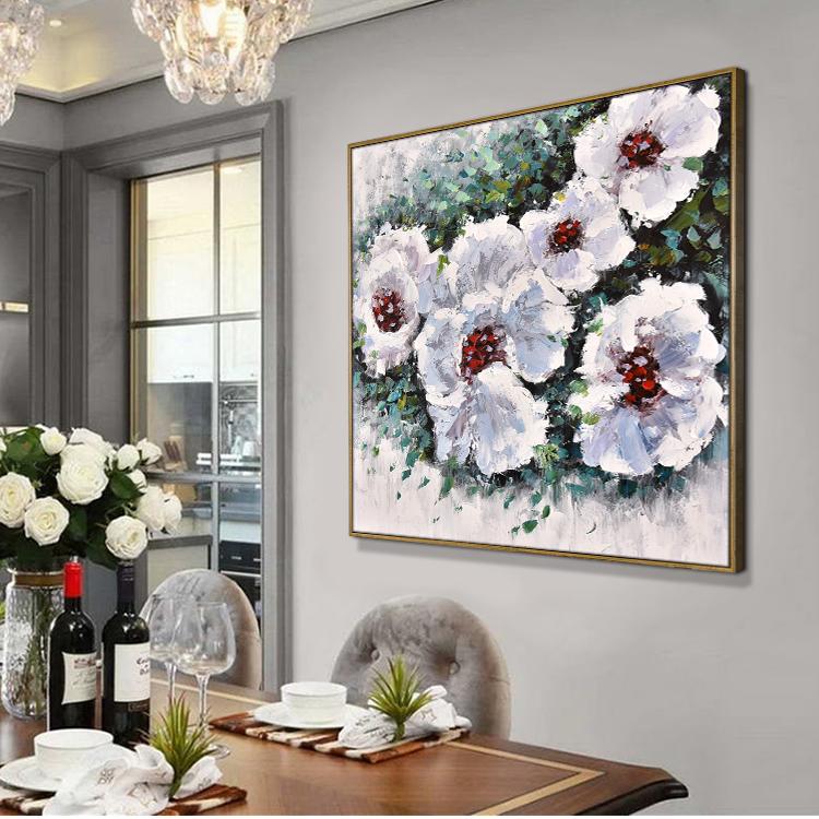 Hand painting - heavy oil color - flowers