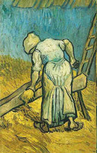 Load image into Gallery viewer, Paysanne coupant de la paille 1889