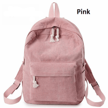 Load image into Gallery viewer, CORDUROY FASHION BACKPACK