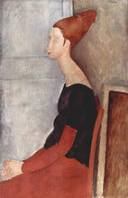 Load image into Gallery viewer, Portrait of Jeanne H buterne in dark clothes