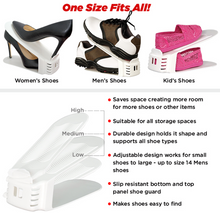 Load image into Gallery viewer, Double Deck Shoe Rack - A Space Saving Storage Solution!