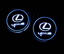 Load image into Gallery viewer, 7 Colors Led Changing USB Charging Car Logo Cup Lights up Holder