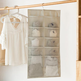 SAFEBET Both Sides Closet Wardrobe Cabinet Hanging Organizer