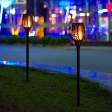 Load image into Gallery viewer, LED Solar Path Torch Light Dancing Flame Night