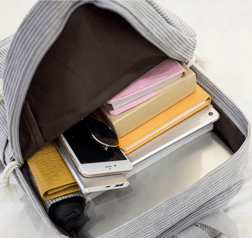 CORDUROY FASHION BACKPACK